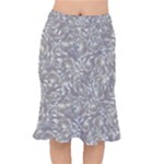 Fantasy floral random pattern Short Mermaid Skirt