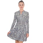 Fantasy floral random pattern Long Sleeve Panel Dress