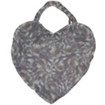 Fantasy floral random pattern Giant Heart Shaped Tote