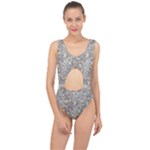 Fantasy floral random pattern Center Cut Out Swimsuit