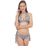 Fantasy floral random pattern Tie It Up Bikini Set