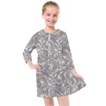 Fantasy floral random pattern Kids  Quarter Sleeve Shirt Dress