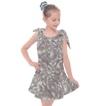 Fantasy floral random pattern Kids  Tie Up Tunic Dress