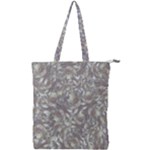 Fantasy floral random pattern Double Zip Up Tote Bag