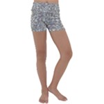 Fantasy floral random pattern Kids  Lightweight Velour Yoga Shorts