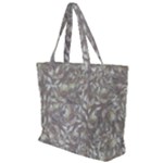 Fantasy floral random pattern Zip Up Canvas Bag