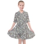 Fantasy floral random pattern Kids  All Frills Chiffon Dress