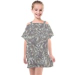 Fantasy floral random pattern Kids  One Piece Chiffon Dress