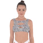 Fantasy floral random pattern Bandaged Up Bikini Top