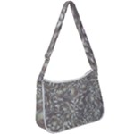 Fantasy floral random pattern Zip Up Shoulder Bag