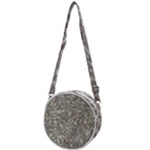 Fantasy floral random pattern Crossbody Circle Bag