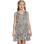 Fantasy floral random pattern Kids  Sleeveless Tiered Mini Dress