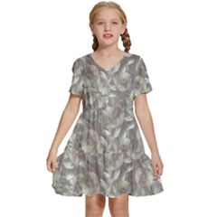 Kids  Short Sleeve Tiered Mini Dress 