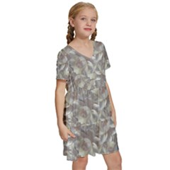 Kids  Short Sleeve Tiered Mini Dress 