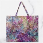 Melting patterns Zipper Large Tote Bag