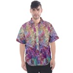 Melting patterns Men s Short Sleeve Shirt