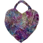 Melting patterns Giant Heart Shaped Tote