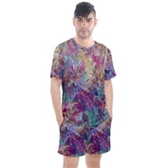 Men s Mesh T-Shirt and Shorts Set 