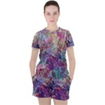 Melting patterns Women s T-Shirt and Shorts Set