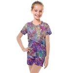 Melting patterns Kids  Mesh T-Shirt and Shorts Set