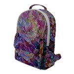 Melting patterns Flap Pocket Backpack (Large)