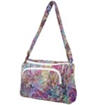 Melting patterns Front Pocket Crossbody Bag