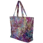 Melting patterns Zip Up Canvas Bag