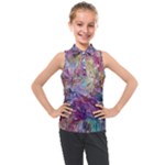 Melting patterns Kids  Sleeveless Polo T-Shirt