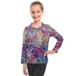 Melting patterns Kids  Long Mesh T-Shirt