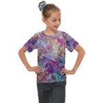 Melting patterns Kids  Mesh Piece T-Shirt