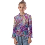 Melting patterns Kids  Frill Detail T-Shirt