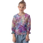 Melting patterns Kids  Cuff Sleeve Top