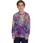 Melting patterns Kids  Crewneck Sweatshirt