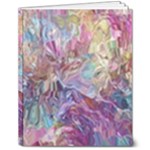 Melting patterns 8  x 10  Hardcover Notebook