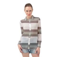 Long Sleeve Chiffon Shirt 