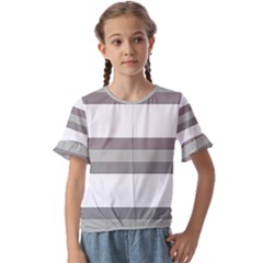 Kids  Cuff Sleeve Scrunch Bottom T-Shirt 