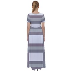 High Waist Short Sleeve Maxi Dress 