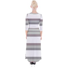 Quarter Sleeve Wrap Maxi Dress 