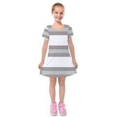 Minimal Mixed Abstract Lines Print Copia Kids  Short Sleeve Velvet Dress from ArtsNow.com