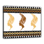 African Women Pattern Seamless Style Canvas 20  x 16  (Stretched)