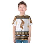 African Women Pattern Seamless Style Kids  Cotton T-Shirt