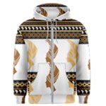 African Women Pattern Seamless Style Men s Zipper Hoodie