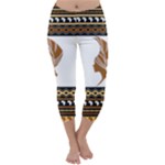 African Women Pattern Seamless Style Capri Winter Leggings 