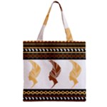 African Women Pattern Seamless Style Zipper Grocery Tote Bag