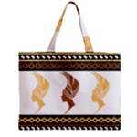 African Women Pattern Seamless Style Zipper Mini Tote Bag