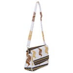 African Women Pattern Seamless Style Shoulder Bag with Back Zipper