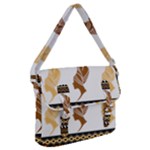 African Women Pattern Seamless Style Buckle Messenger Bag