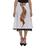 African Women Pattern Seamless Style Perfect Length Midi Skirt