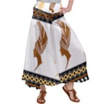 African Women Pattern Seamless Style Women s Satin Palazzo Pants