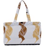 African Women Pattern Seamless Style Canvas Work Bag